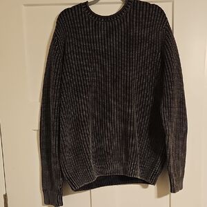 Men's Classic Black Crewneck Sweater
